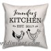 August Grove Prescott Kitchen Roosters Throw Pillow AGTG6964